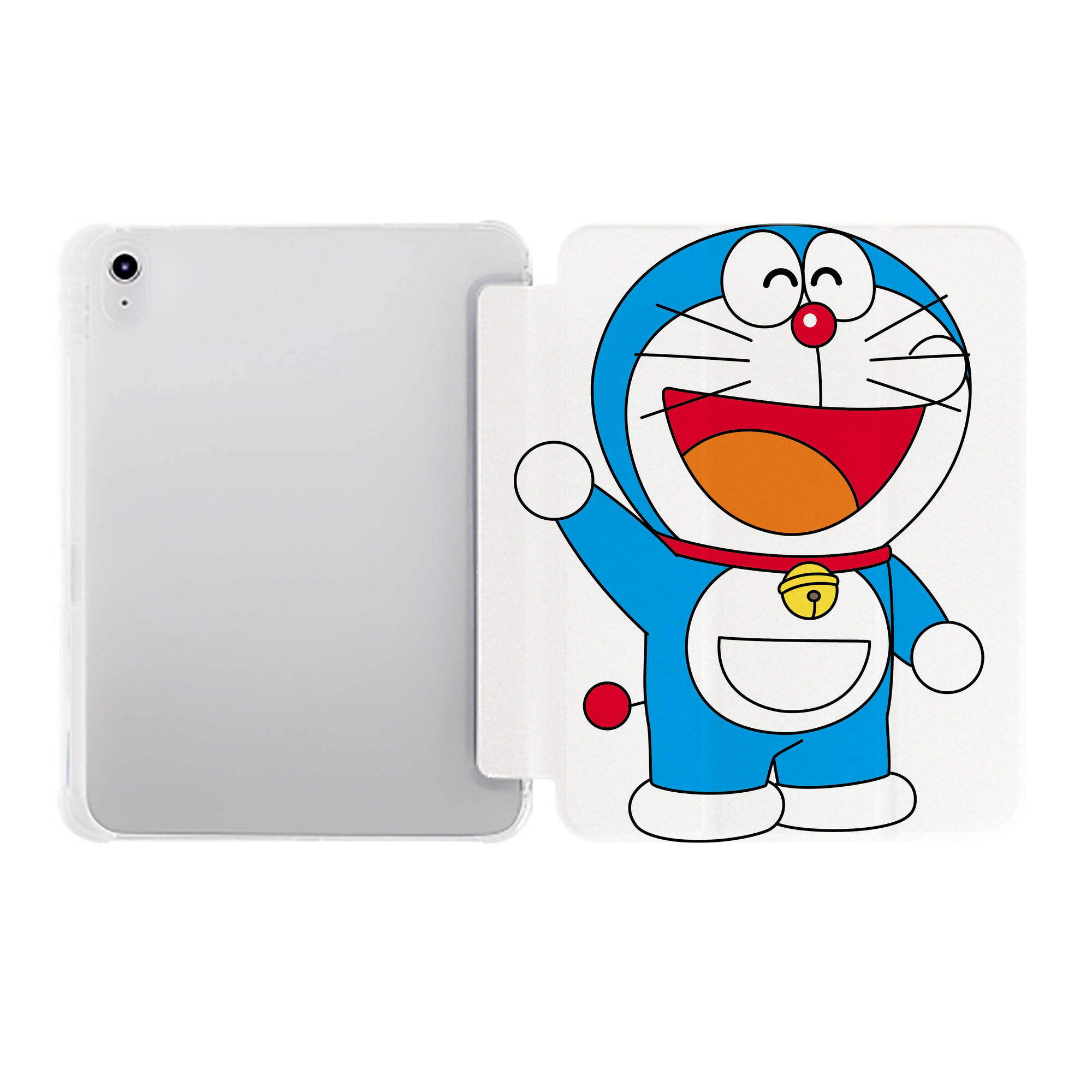 （画像用） ドラえもん Doraemon IPad ケース ペン収納付き 三つ折りスタンド PUレザー×シリコン 対応機種9.5/10.5/10.9インチ